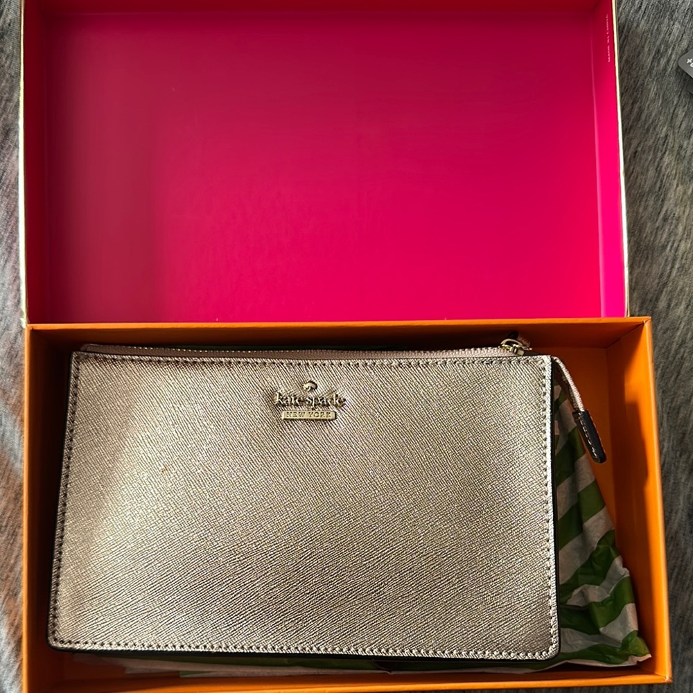 Kate Spade Gold Clutch